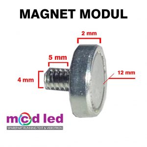 MAGNET MODUL DIAMETER 4 MM PANJANG 7 MM (PENDEK)